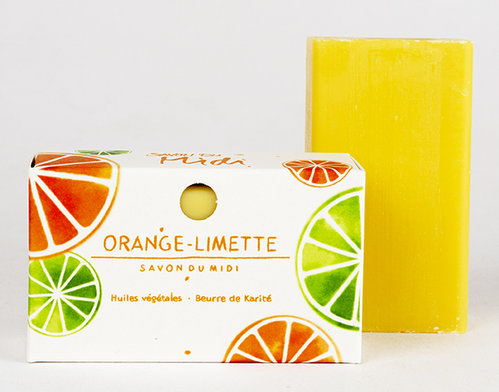 Savon du Midi Karitéseife Orange-Limette 100g